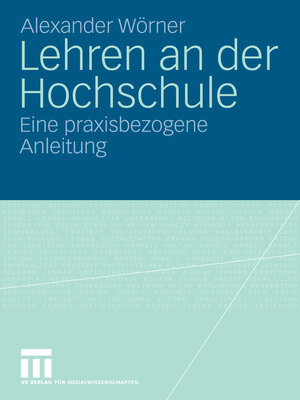 cover image of Lehren an der Hochschule